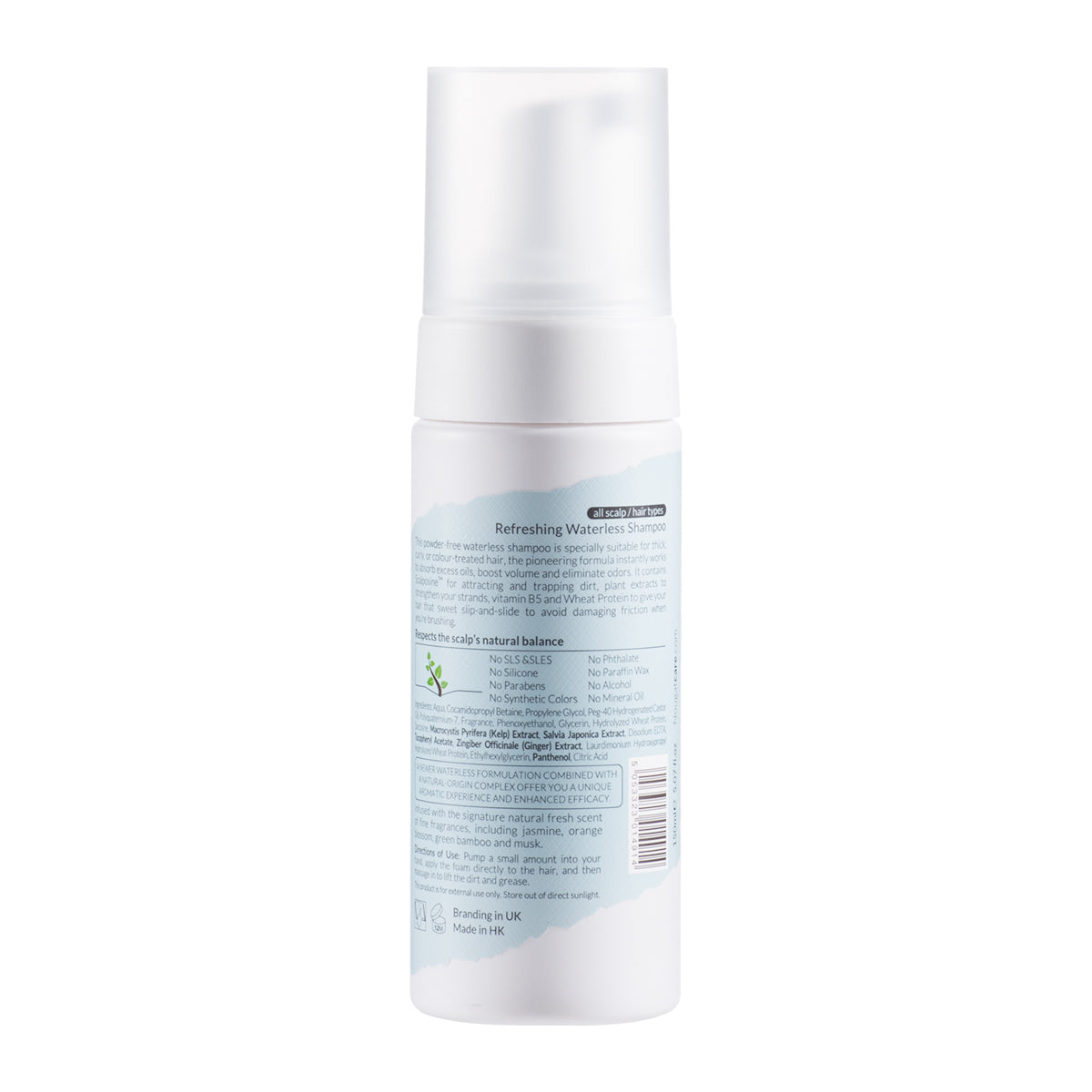 REFRESHING WATERLESS SHAMPOO 150ML